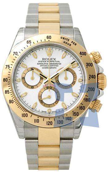 Rolex Daytona Series Stainless Steel and 18k Gold Mens Watch 116523WS Rolex Daytona Series Stainless Steel and 18k Gold Mens Watch 116523WS