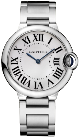 Cartier Ballon Bleu Medium Series Wonderful Stainless Steel Unisex Swiss Quartz Wristwatch-W69011Z4 Cartier Ballon Bleu Medium Series Wonderful Stainless Steel Unisex Swiss Quartz Wristwatch-W69011Z4