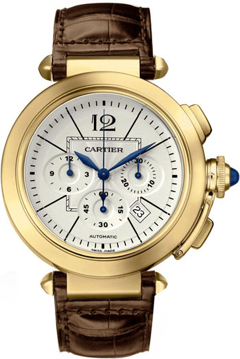 Cartier Pasha Wonderful 18k Yellow Gold Mens Automatic Wristwatch-W3020151 Cartier Pasha Wonderful 18k Yellow Gold Mens Automatic Wristwatch-W3020151