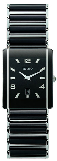 Rado Integral Series Ceramic Steel Quartz Mens Watch R20484152 in Black Rado Integral Series Ceramic Steel Quartz Mens Watch R20484152 in Black