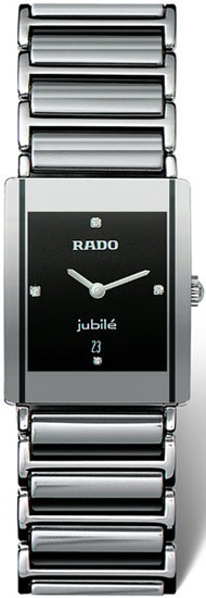 Rado Integral Series Midsize Quartz Unisex Watch R20486722 in Black Rado Integral Series Midsize Quartz Unisex Watch R20486722 in Black