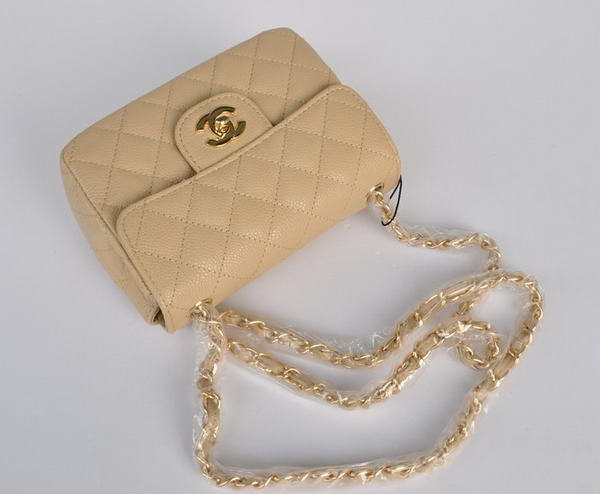 Chanel 2.55 mini Flap Bag 1115 Beige Sheepskin Golden Hardware Chanel 2.55 mini Flap Bag 1115 Beige Sheepskin Golden Hardware