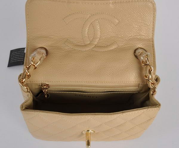 Chanel 2.55 mini Flap Bag 1115 Beige Sheepskin Golden Hardware Chanel 2.55 mini Flap Bag 1115 Beige Sheepskin Golden Hardware