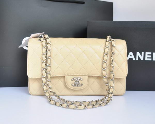 Chanel A1112 2.55 Series Flap Bag Original Caviar Leather Apricot Chanel A1112 2.55 Series Flap Bag Original Caviar Leather Apricot