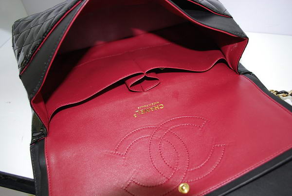 Chanel Jumbo Double Flaps Bag Black Original Patent Leather A36097 Gold Chanel Jumbo Double Flaps Bag Black Original Patent Leather A36097 Gold