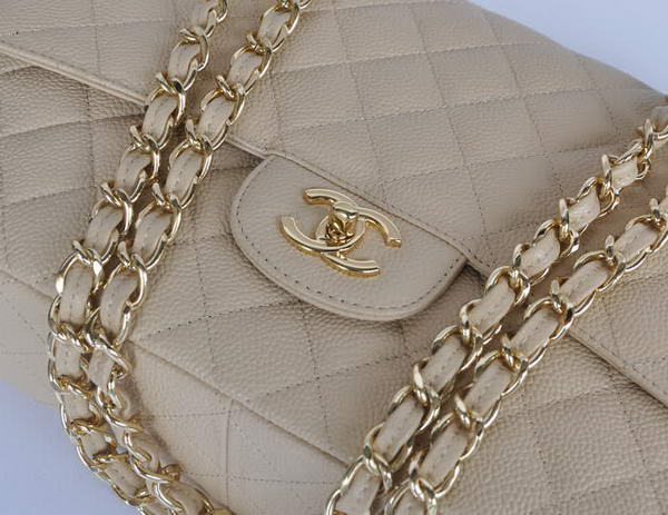 Chanel Original Apricot Caviar Leather Flap Bag A28600 Gold Chanel Original Apricot Caviar Leather Flap Bag A28600 Gold