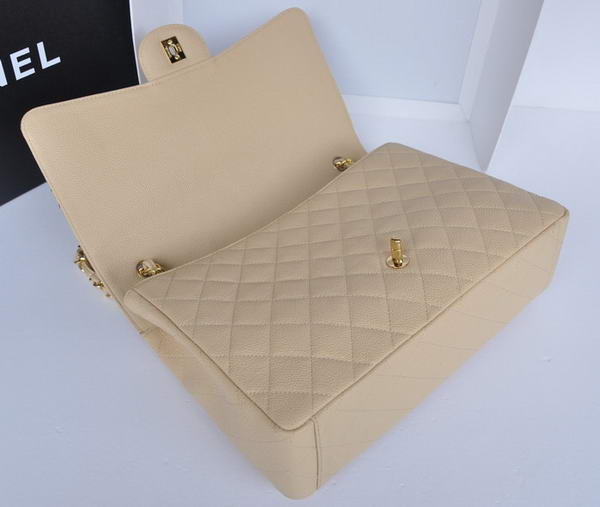 Hot Style Chanel Original Apricot Caviar Leather Jumbo Flap Bag A47600 Gold Hot Style Chanel Original Apricot Caviar Leather Jumbo Flap Bag A47600 Gold