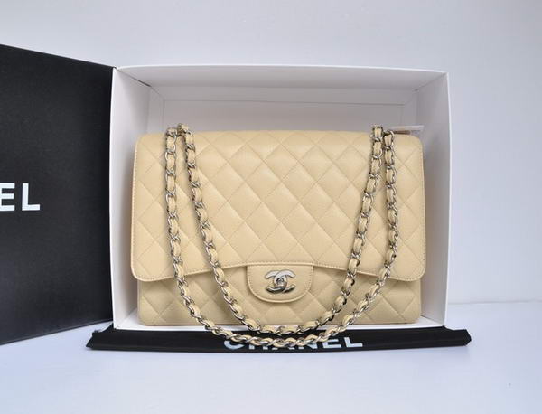 Chanel Original Caviar Leather Jumbo Flap Bag A47600 Apricot Chanel Original Caviar Leather Jumbo Flap Bag A47600 Apricot