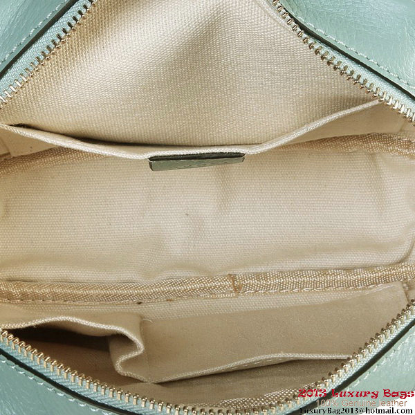 Gucci 308364 Soho Light Blue Leather Disco Bag Gucci 308364 Soho Light Blue Leather Disco Bag