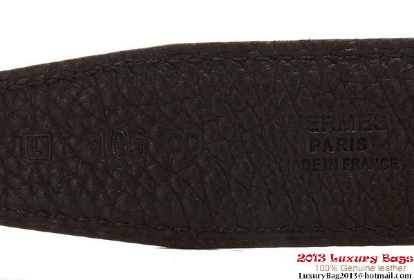 Hermes 43mm Calf Leather Belt HB108-4 Hermes 43mm Calf Leather Belt HB108-4