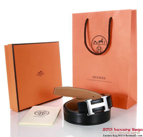 Hermes 43mm Saffiano Leather Belt HB102-8 Hermes 43mm Saffiano Leather Belt HB102-8