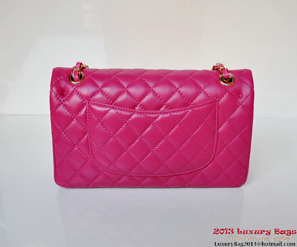 Chanel A01112 Classic Flap Bag Plum Sheepskin Gold Chanel A01112 Classic Flap Bag Plum Sheepskin Gold
