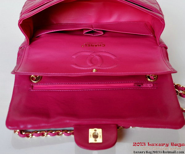Chanel A01112 Classic Flap Bag Plum Sheepskin Gold Chanel A01112 Classic Flap Bag Plum Sheepskin Gold