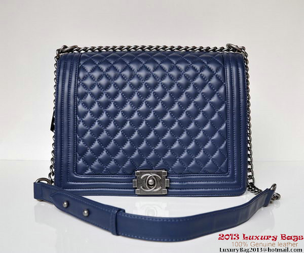 Boy Chanel Flap Shoulder Bag A67087 Sheepskin RoyalBlue Boy Chanel Flap Shoulder Bag A67087 Sheepskin RoyalBlue