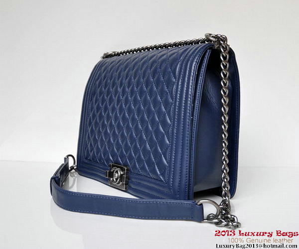 Boy Chanel Flap Shoulder Bag A67087 Sheepskin RoyalBlue Boy Chanel Flap Shoulder Bag A67087 Sheepskin RoyalBlue