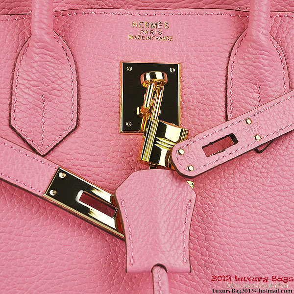 Hermes Birkin 30CM Tote Bags Pink Togo Leather Gold Hermes Birkin 30CM Tote Bags Pink Togo Leather Gold