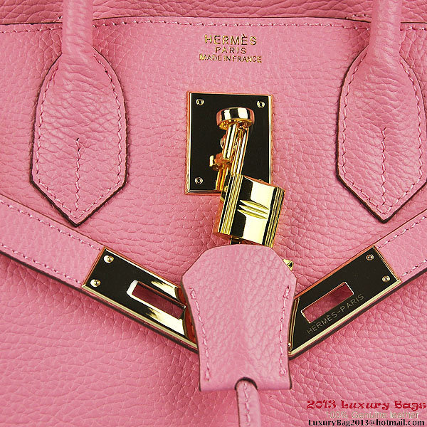Hermes Birkin 30CM Tote Bags Pink Togo Leather Gold Hermes Birkin 30CM Tote Bags Pink Togo Leather Gold