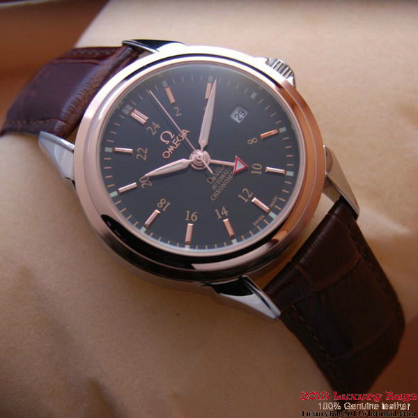 OMEGA DE VILLE Automatic Chronometer Red Gold on Brown Leather Strap OM77212 OMEGA DE VILLE Automatic Chronometer Red Gold on Brown Leather Strap OM77212