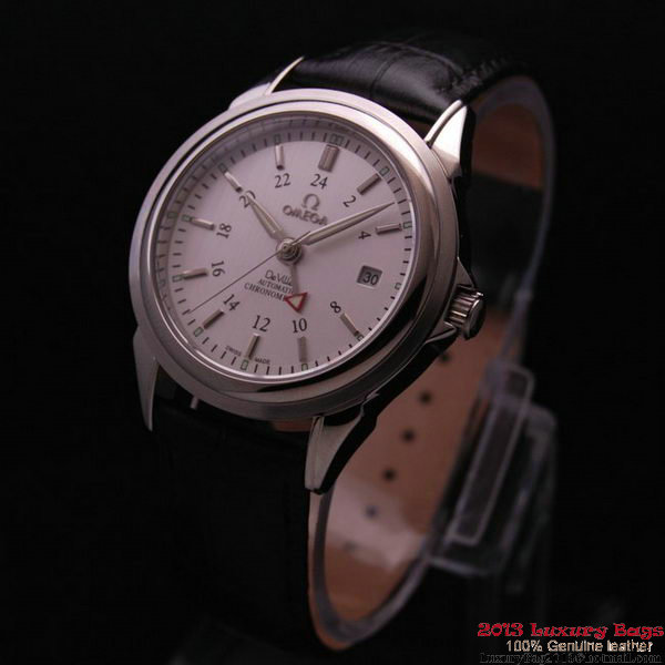 OMEGA DE VILLE Automatic Chronometer Steel on Black Leather Strap OM77202 OMEGA DE VILLE Automatic Chronometer Steel on Black Leather Strap OM77202