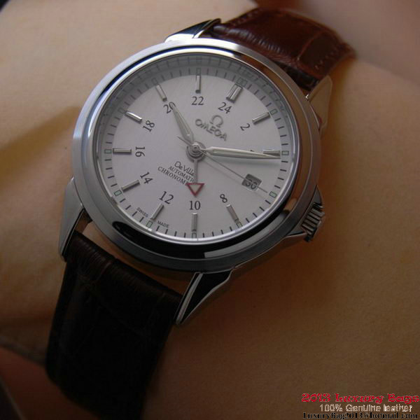 OMEGA DE VILLE Automatic Chronometer Steel on Brown Leather Strap OM77201 OMEGA DE VILLE Automatic Chronometer Steel on Brown Leather Strap OM77201