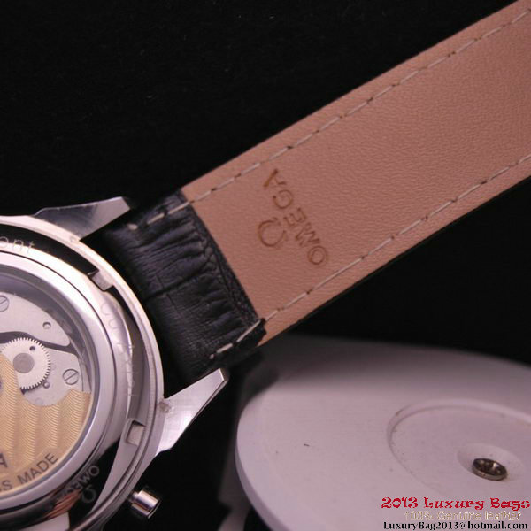 OMEGA DE VILLE CO-AXIAL CHRONOSCOPE Red Gold on Black Leather Strap OM77419 OMEGA DE VILLE CO-AXIAL CHRONOSCOPE Red Gold on Black Leather Strap OM77419