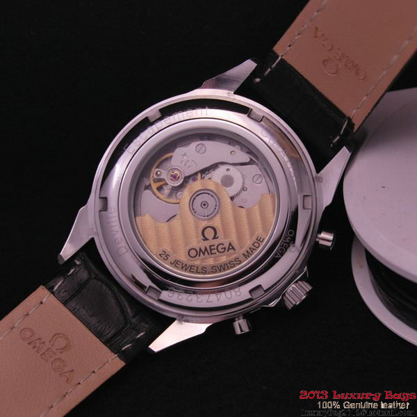 OMEGA DE VILLE CO-AXIAL CHRONOSCOPE Red Gold on Black Leather Strap OM77423 OMEGA DE VILLE CO-AXIAL CHRONOSCOPE Red Gold on Black Leather Strap OM77423