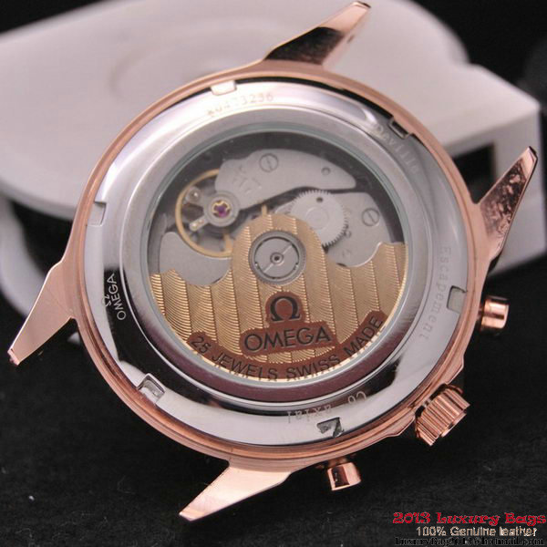 OMEGA DE VILLE CO-AXIAL CHRONOSCOPE Red Gold on Black Leather Strap OM77425 OMEGA DE VILLE CO-AXIAL CHRONOSCOPE Red Gold on Black Leather Strap OM77425