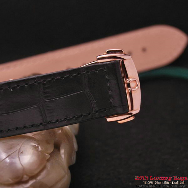 OMEGA DE VILLE CO-AXIAL CHRONOSCOPE Red Gold on Black Leather Strap OM77427 OMEGA DE VILLE CO-AXIAL CHRONOSCOPE Red Gold on Black Leather Strap OM77427