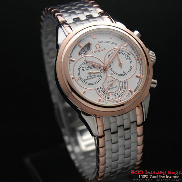 OMEGA DE VILLE CO-AXIAL CHRONOSCOPE Red Gold on Steel Strap OM77429 OMEGA DE VILLE CO-AXIAL CHRONOSCOPE Red Gold on Steel Strap OM77429