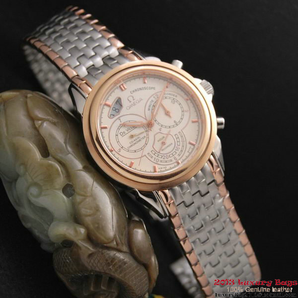 OMEGA DE VILLE CO-AXIAL CHRONOSCOPE Red Gold on Steel Strap OM77429 OMEGA DE VILLE CO-AXIAL CHRONOSCOPE Red Gold on Steel Strap OM77429