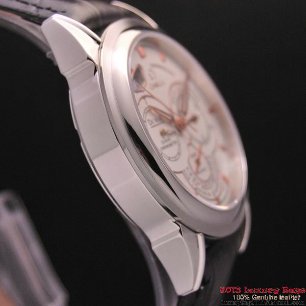 OMEGA DE VILLE CO-AXIAL CHRONOSCOPE Steel on Black Leather Strap OM77403 OMEGA DE VILLE CO-AXIAL CHRONOSCOPE Steel on Black Leather Strap OM77403