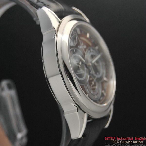 OMEGA DE VILLE CO-AXIAL CHRONOSCOPE Steel on Black Leather Strap OM77407 OMEGA DE VILLE CO-AXIAL CHRONOSCOPE Steel on Black Leather Strap OM77407