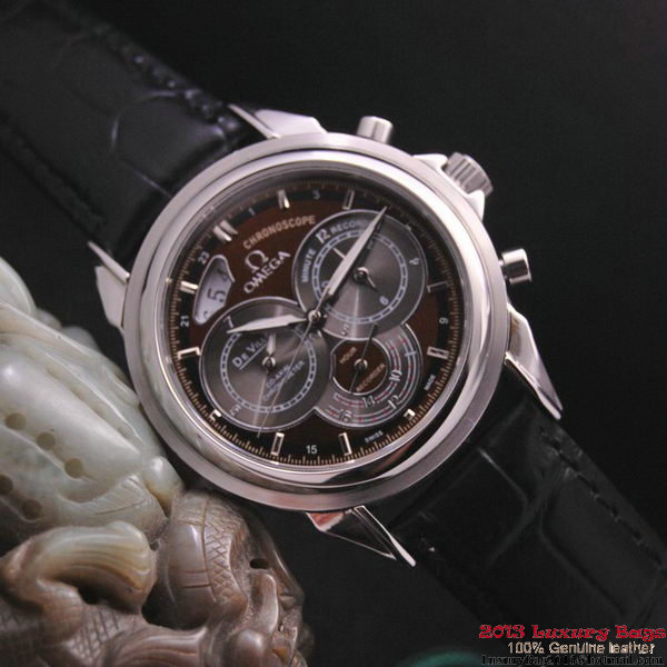 OMEGA DE VILLE CO-AXIAL CHRONOSCOPE Steel on Black Leather Strap OM77407 OMEGA DE VILLE CO-AXIAL CHRONOSCOPE Steel on Black Leather Strap OM77407