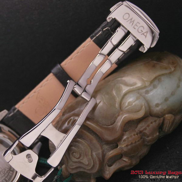 OMEGA DE VILLE CO-AXIAL CHRONOSCOPE Steel on Black Leather Strap OM77409 OMEGA DE VILLE CO-AXIAL CHRONOSCOPE Steel on Black Leather Strap OM77409