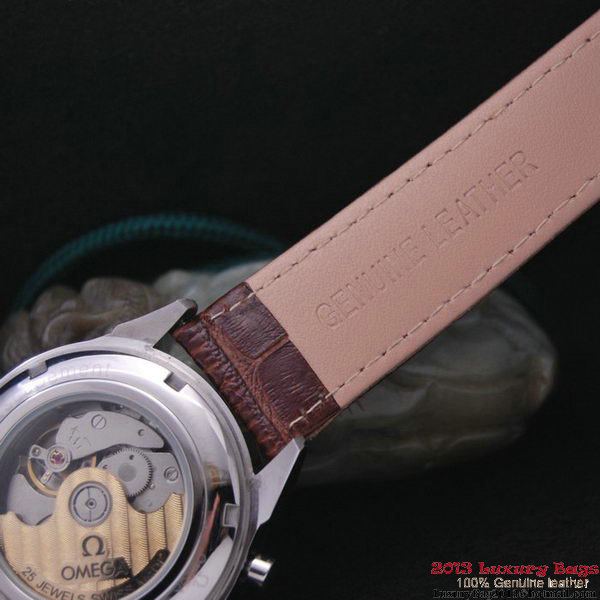 OMEGA DE VILLE CO-AXIAL CHRONOSCOPE Steel on Brown Leather Strap OM77401 OMEGA DE VILLE CO-AXIAL CHRONOSCOPE Steel on Brown Leather Strap OM77401