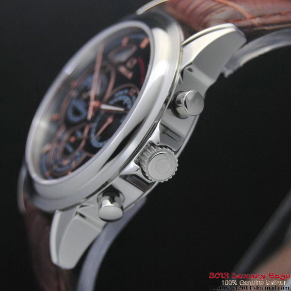 OMEGA DE VILLE CO-AXIAL CHRONOSCOPE Steel on Brown Leather Strap OM77408 OMEGA DE VILLE CO-AXIAL CHRONOSCOPE Steel on Brown Leather Strap OM77408