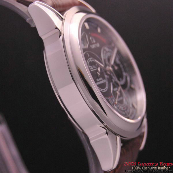 OMEGA DE VILLE CO-AXIAL CHRONOSCOPE Steel on Brown Leather Strap OM77410 OMEGA DE VILLE CO-AXIAL CHRONOSCOPE Steel on Brown Leather Strap OM77410
