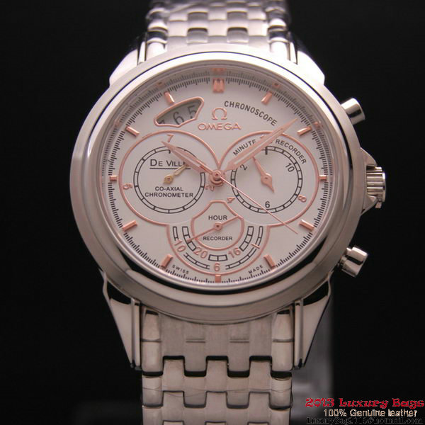 OMEGA DE VILLE CO-AXIAL CHRONOSCOPE Steel on Steel Strap OM77412 OMEGA DE VILLE CO-AXIAL CHRONOSCOPE Steel on Steel Strap OM77412