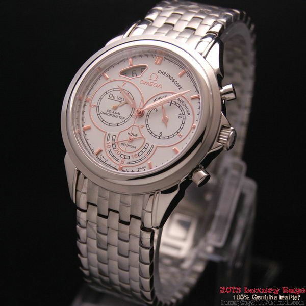 OMEGA DE VILLE CO-AXIAL CHRONOSCOPE Steel on Steel Strap OM77412 OMEGA DE VILLE CO-AXIAL CHRONOSCOPE Steel on Steel Strap OM77412