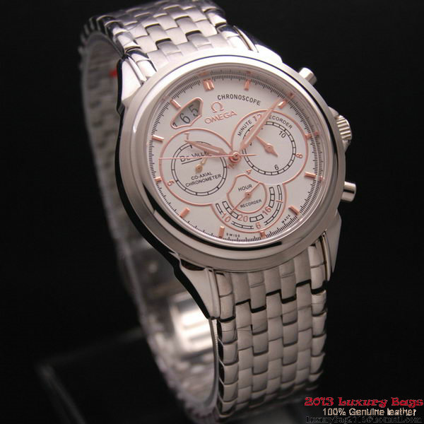 OMEGA DE VILLE CO-AXIAL CHRONOSCOPE Steel on Steel Strap OM77412 OMEGA DE VILLE CO-AXIAL CHRONOSCOPE Steel on Steel Strap OM77412