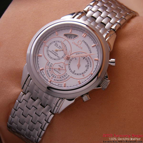 OMEGA DE VILLE CO-AXIAL CHRONOSCOPE Steel on Steel Strap OM77412 OMEGA DE VILLE CO-AXIAL CHRONOSCOPE Steel on Steel Strap OM77412