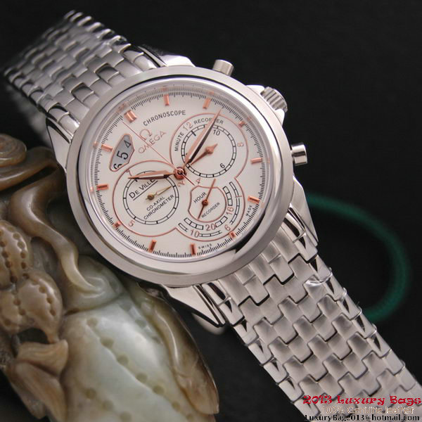 OMEGA DE VILLE CO-AXIAL CHRONOSCOPE Steel on Steel Strap OM77412 OMEGA DE VILLE CO-AXIAL CHRONOSCOPE Steel on Steel Strap OM77412
