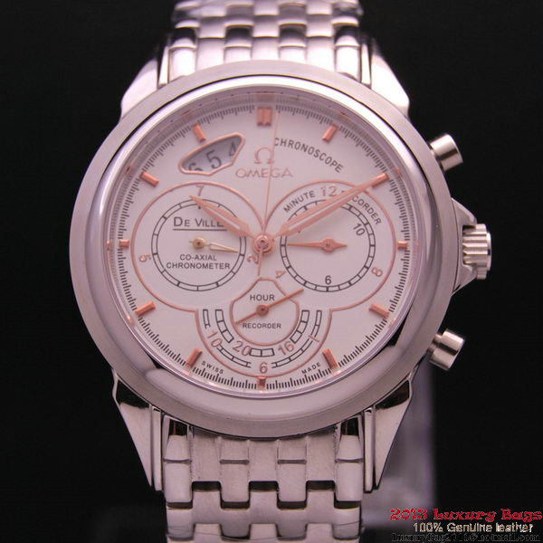 OMEGA DE VILLE CO-AXIAL CHRONOSCOPE Steel on Steel Strap OM77412 OMEGA DE VILLE CO-AXIAL CHRONOSCOPE Steel on Steel Strap OM77412