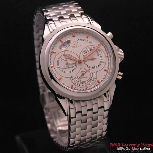 OMEGA DE VILLE CO-AXIAL CHRONOSCOPE Steel on Steel Strap OM77412 OMEGA DE VILLE CO-AXIAL CHRONOSCOPE Steel on Steel Strap OM77412