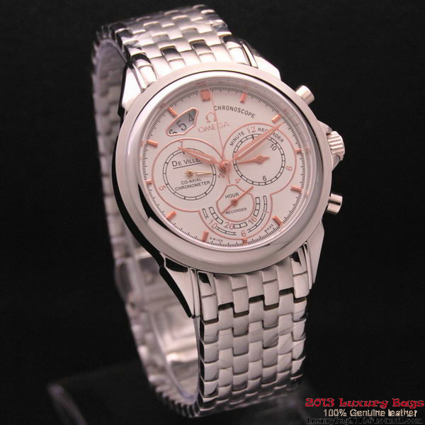 OMEGA DE VILLE CO-AXIAL CHRONOSCOPE Steel on Steel Strap OM77412 OMEGA DE VILLE CO-AXIAL CHRONOSCOPE Steel on Steel Strap OM77412