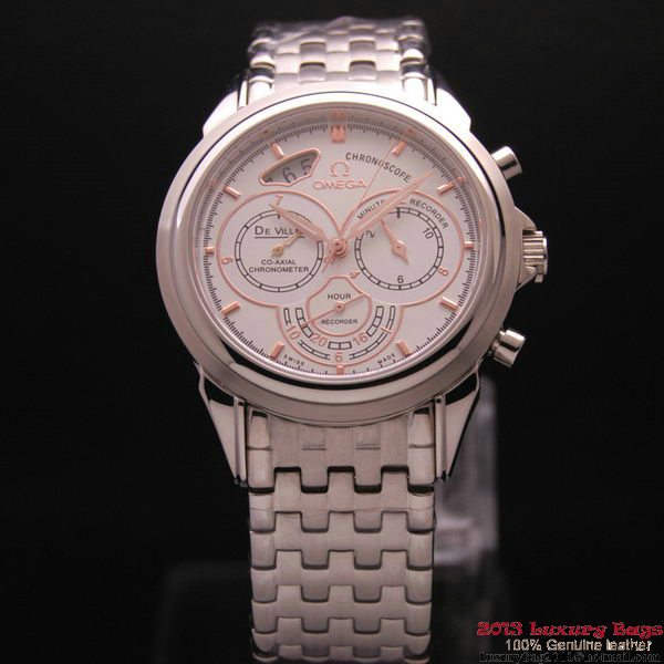 OMEGA DE VILLE CO-AXIAL CHRONOSCOPE Steel on Steel Strap OM77412 OMEGA DE VILLE CO-AXIAL CHRONOSCOPE Steel on Steel Strap OM77412