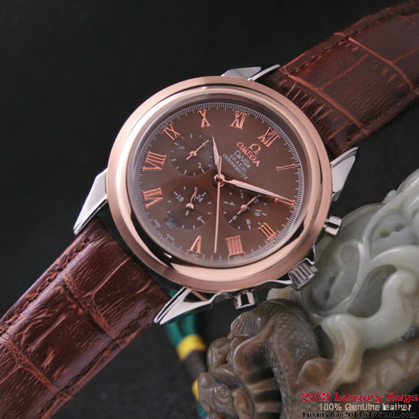 OMEGA DE VILLE CO-AXIAL Chronometer Red Gold on Brown Leather Strap OM77503 OMEGA DE VILLE CO-AXIAL Chronometer Red Gold on Brown Leather Strap OM77503