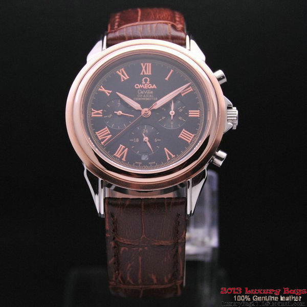 OMEGA DE VILLE CO-AXIAL Chronometer Red Gold on Brown Leather Strap OM77505 OMEGA DE VILLE CO-AXIAL Chronometer Red Gold on Brown Leather Strap OM77505