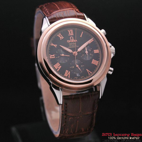 OMEGA DE VILLE CO-AXIAL Chronometer Red Gold on Brown Leather Strap OM77505 OMEGA DE VILLE CO-AXIAL Chronometer Red Gold on Brown Leather Strap OM77505