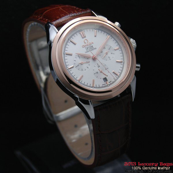 OMEGA DE VILLE CO-AXIAL Chronometer Red Gold on Brown Leather Strap OM77507 OMEGA DE VILLE CO-AXIAL Chronometer Red Gold on Brown Leather Strap OM77507